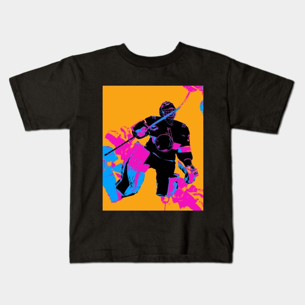 All About The Goalie - Ice Hockey Player Kids T-Shirt by Highseller